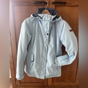 Roxy ski jacket. Size small. Light Blue with navy interior.